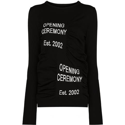 Opening Ceremony maglione a girocollo box logo - nero