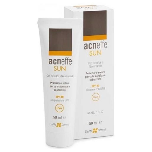 Acneffe sun spf 30 alta protezione uvb per cute acneica e seborroica 50 ml