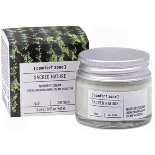 Comfort Zone sacred nature nutrient cream 15 ml - crema nutriente viso biologica pelli mature e secche