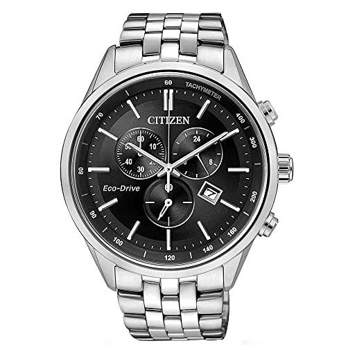 Citizen orologio cronografo al quarzo uomo con cinturino in acciaio inossidabile at2141-87e