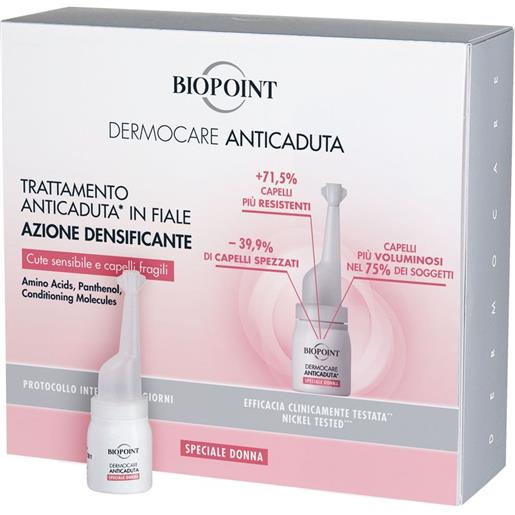 Biopoint dermocare trattamento anticaduta azione ridensificante speciale donna 20 fiale da 6 ml
