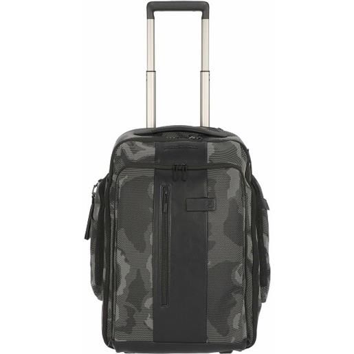 Piquadro brief 2-wheel backpack trolley 53 cm scomparto per laptop grigio
