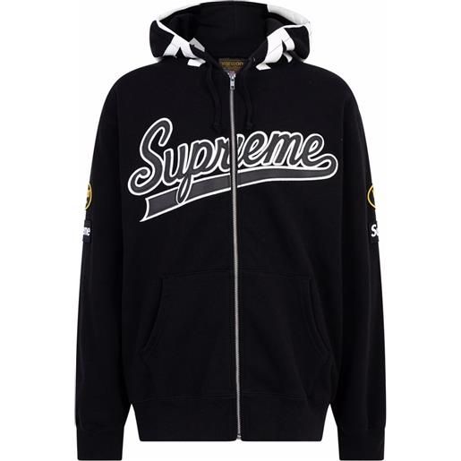 Supreme giacca con zip vanson - nero