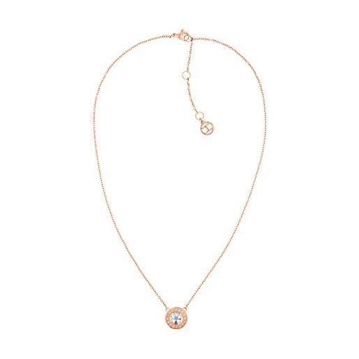 Tommy Hilfiger jewelry collana da donna in acciaio inossidabile oro rosa - 2780285