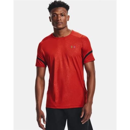 UNDER ARMOUR t-shirt under armour t-shirt rush 2.0 emboss rosso