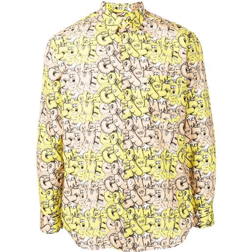 Comme Des Garçons Shirt camicia con stampa - giallo