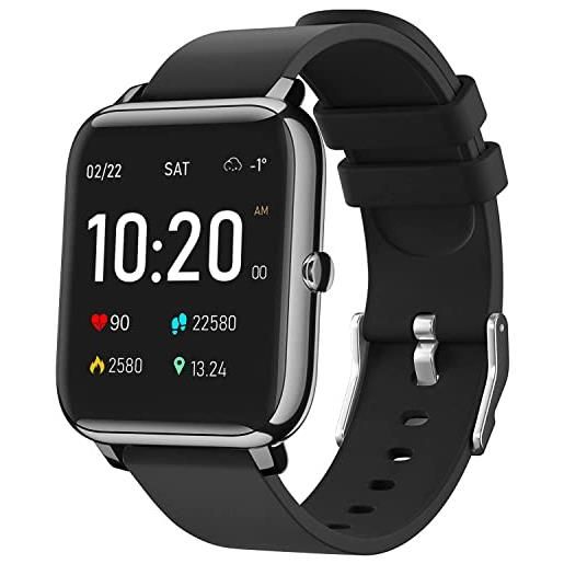 IDEALROYAL smartwatch smart watch sport pedometro monitoraggio del sonno cardiofrequenzimetro orologio impermeabile per ios android 1.4 pollici cinturino collegato