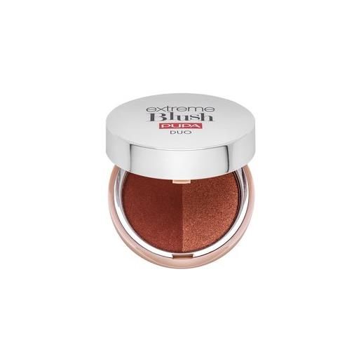 Pupa extreme blush duo 120 radiant caramel - glow spice blush in polvere 4 g
