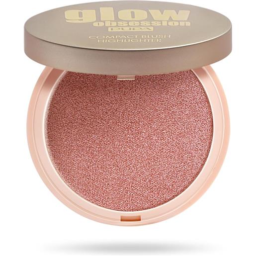 Pupa milano glow obsession compact blush highlighter 002 blossom 4.5g