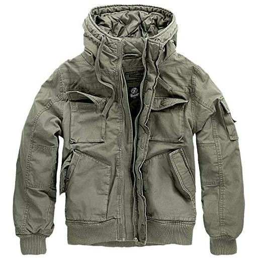 John Doe Storm Giacca da moto in pelle da uomo (grigio scuro)