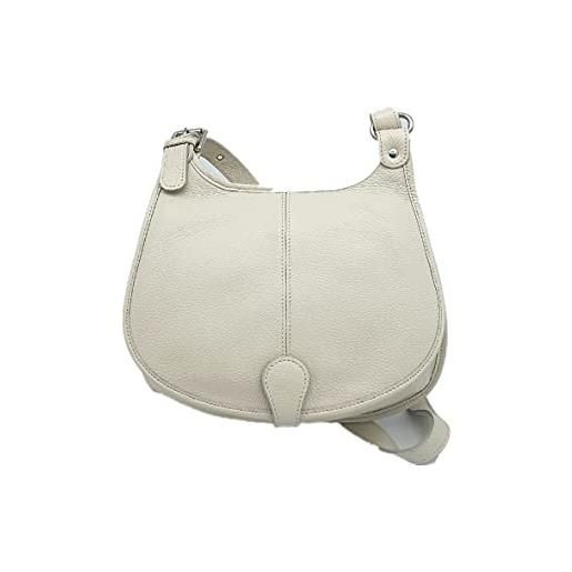 Puccio Pucci trlbc100092, borsa in pelle donna, beige, 30x23x7 cm