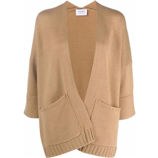 Wild Cashmere cardigan lungo - marrone