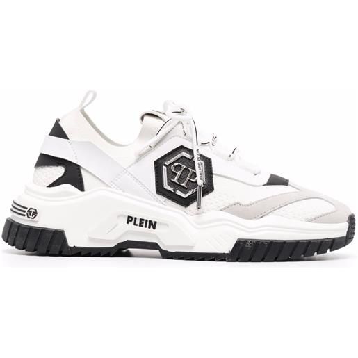 Philipp Plein sneakers predator con pannelli a contrasto - bianco