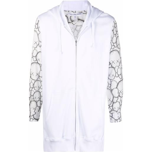 Comme Des Garçons Shirt felpa con stampa - bianco