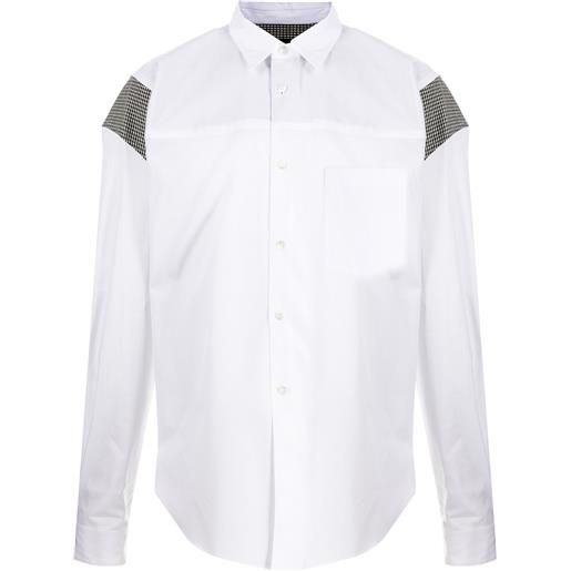 Comme des Garçons Homme Plus camicia con dettaglio cut-out - bianco