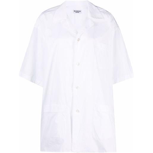 Balenciaga camicia pigiama - bianco