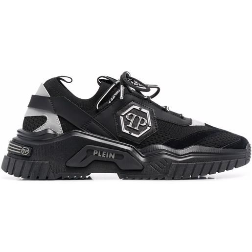 Philipp Plein sneakers predator con pannelli a contrasto - nero