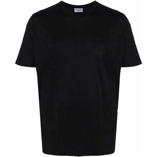 Saint Laurent t-shirt con ricamo - nero