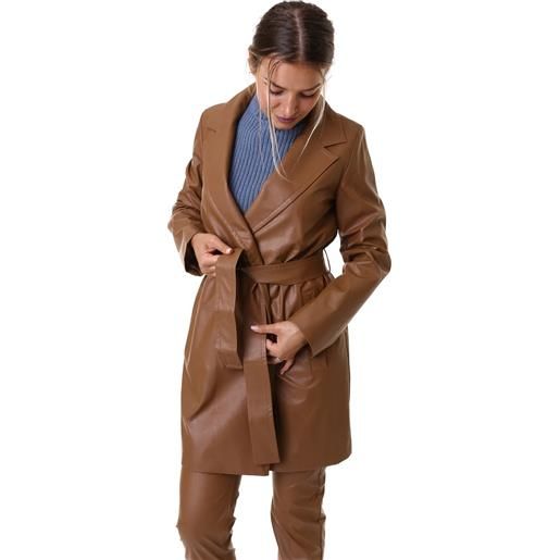 EMME MARELLA acciaio giaccone cappotto donna