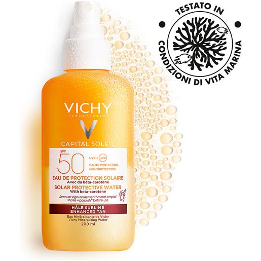 Vichy capital soleil acqua solare protettiva abbronzatura intensa spf 50 200 ml