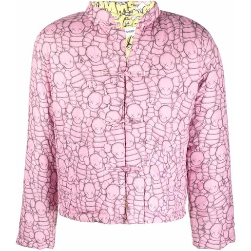 Comme Des Garçons Shirt piumino reversibile sacai x kaws - rosa