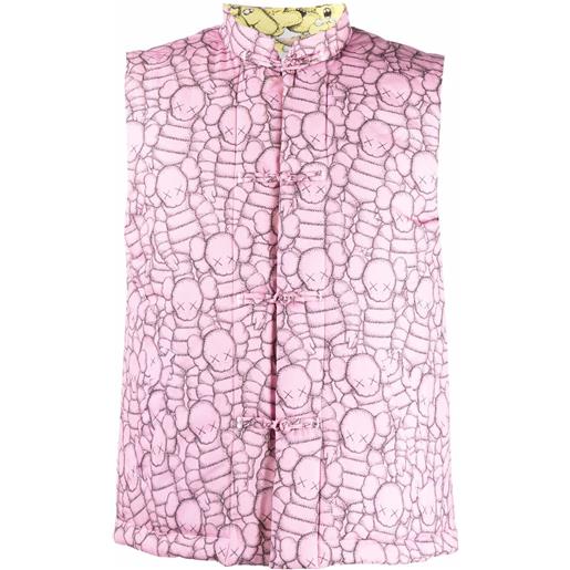Comme Des Garçons Shirt gilet x kaws con stampa - rosa
