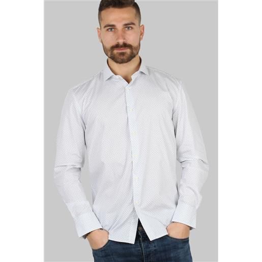 Coveri Collection camicia da uomo con microfantasia a contrasto
