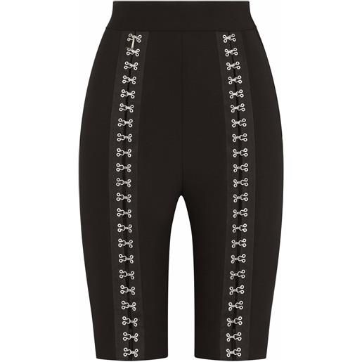 Dolce & Gabbana shorts con chiusura a gancio - nero