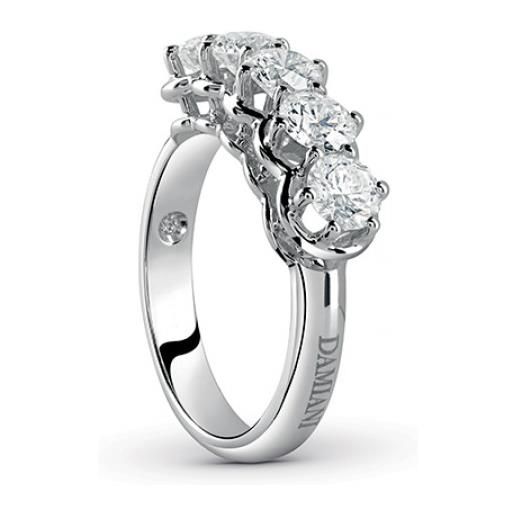 Damiani anello minou in oro bianco e diamanti 1,06 carati
