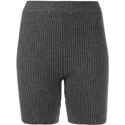 Cashmere In Love shorts mira lavorati a maglia - grigio