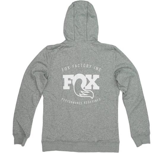 Fox logo hoodie grigio s donna