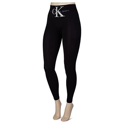 Calvin Klein leggings da donna a vita alta, 1 confezione legging, nero, xl