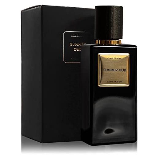 Charlemagne eau de parfum summer oud - noble fragrance for men - eau de parfum men 50ml profumo uomo - long lasting fragrance/exotic fresh perfume men - profumo per l'uomo moderno