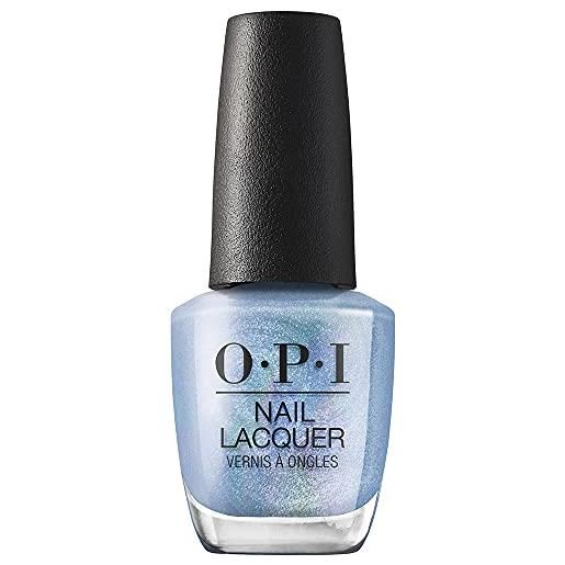 OPI nail lacquer | smalto per unghie, collezione dtla | angels flight to starry | azzurro shimmer, 15ml