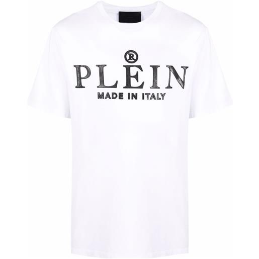 Philipp Plein t-shirt con stampa made in italy - bianco