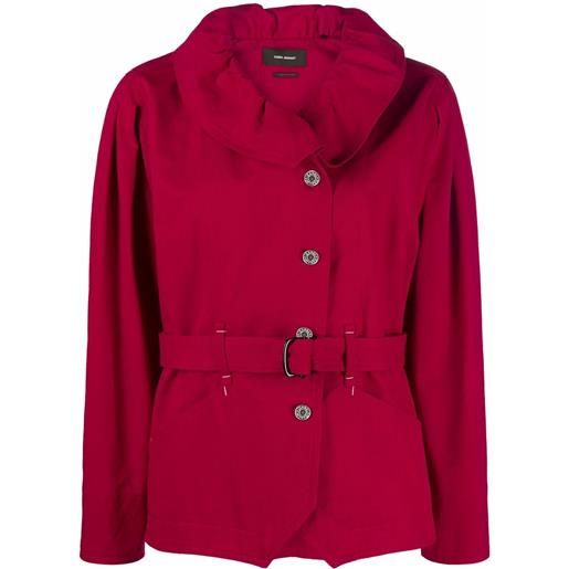ISABEL MARANT giacca con cintura dipazo - rosso