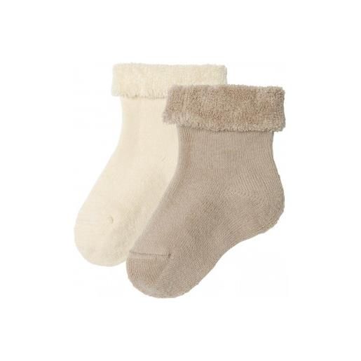 Living Crafts calzini neonato in spugna di cotone bio - set da 2 paia