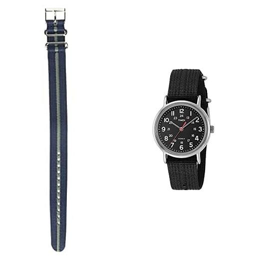 Timex watch strap tw7c03100 + orologio analogico al quarzo unisex