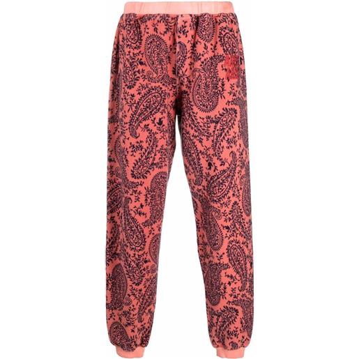 Aries pantaloni con stampa paisley - rosa