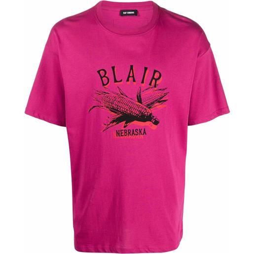 Raf Simons t-shirt nebraska - rosa