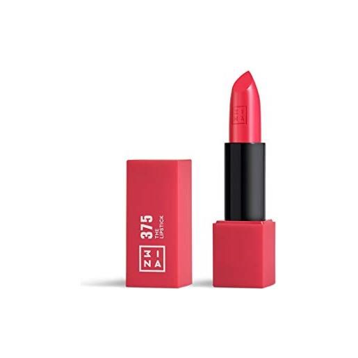 3ina makeup - vegan - cruelty free - the lipstick 375 - rossa scuro intenso lucido - rossetto matte - alta pigmentazione - texture crème - profumo di vaniglia e custodia magnetica - lucido e mat