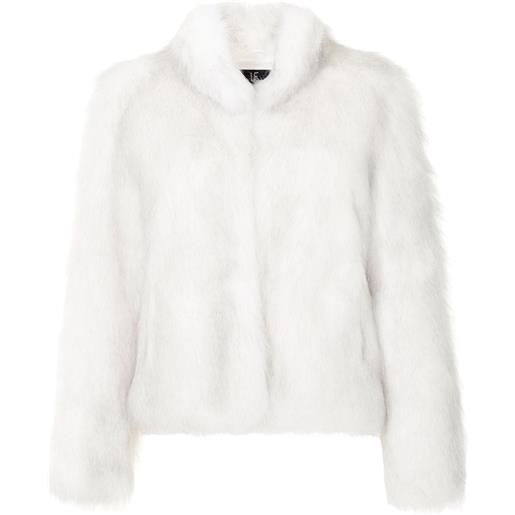 Unreal Fur giacca a collo alto fur delish - bianco