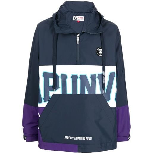 AAPE BY *A BATHING APE® giacca con design color-block aape now - blu