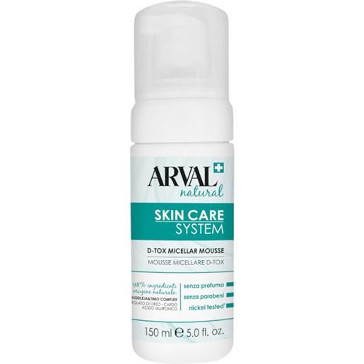 Arval skin care system - mousse micellare d-tox 150 ml