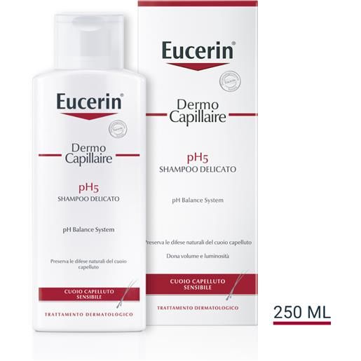 BEIERSDORF SPA eucerin dermo. Capillaire ph5 shampoo delicato - shampoo adatto ad un cuoio capelluto sensibile - 250 ml