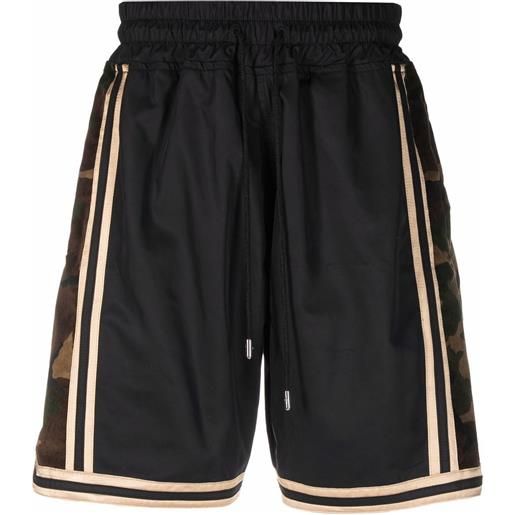 Just Don shorts con stampa camouflage - nero