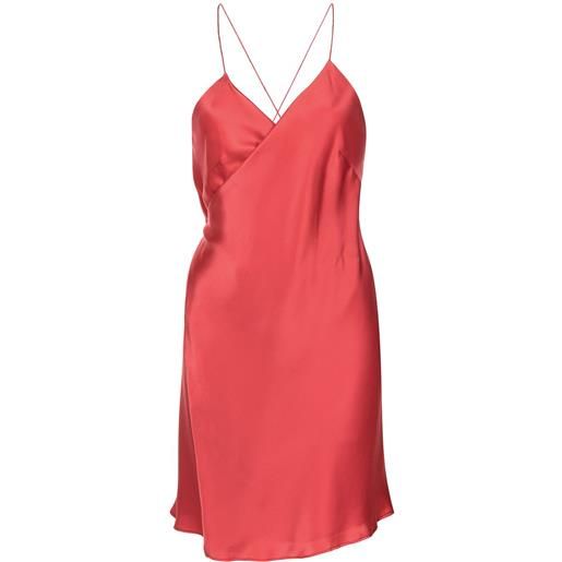 Michelle Mason abito corto a portafoglio - rosso