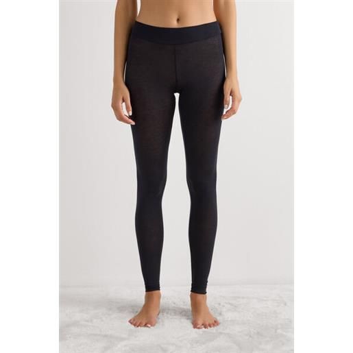 Intimissimi leggings in modal ultralight con cashmere nero