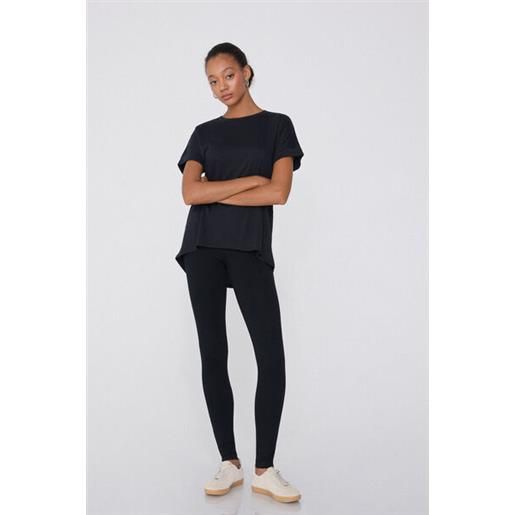 Tezenis leggings basic punto milano donna nero