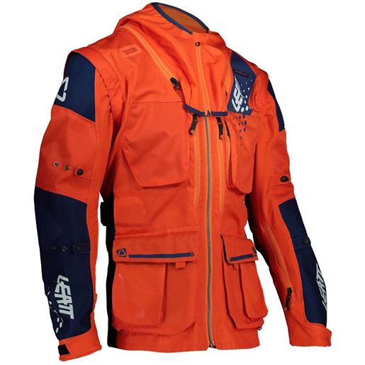 Leatt 5.5 enduro jacket arancione s uomo